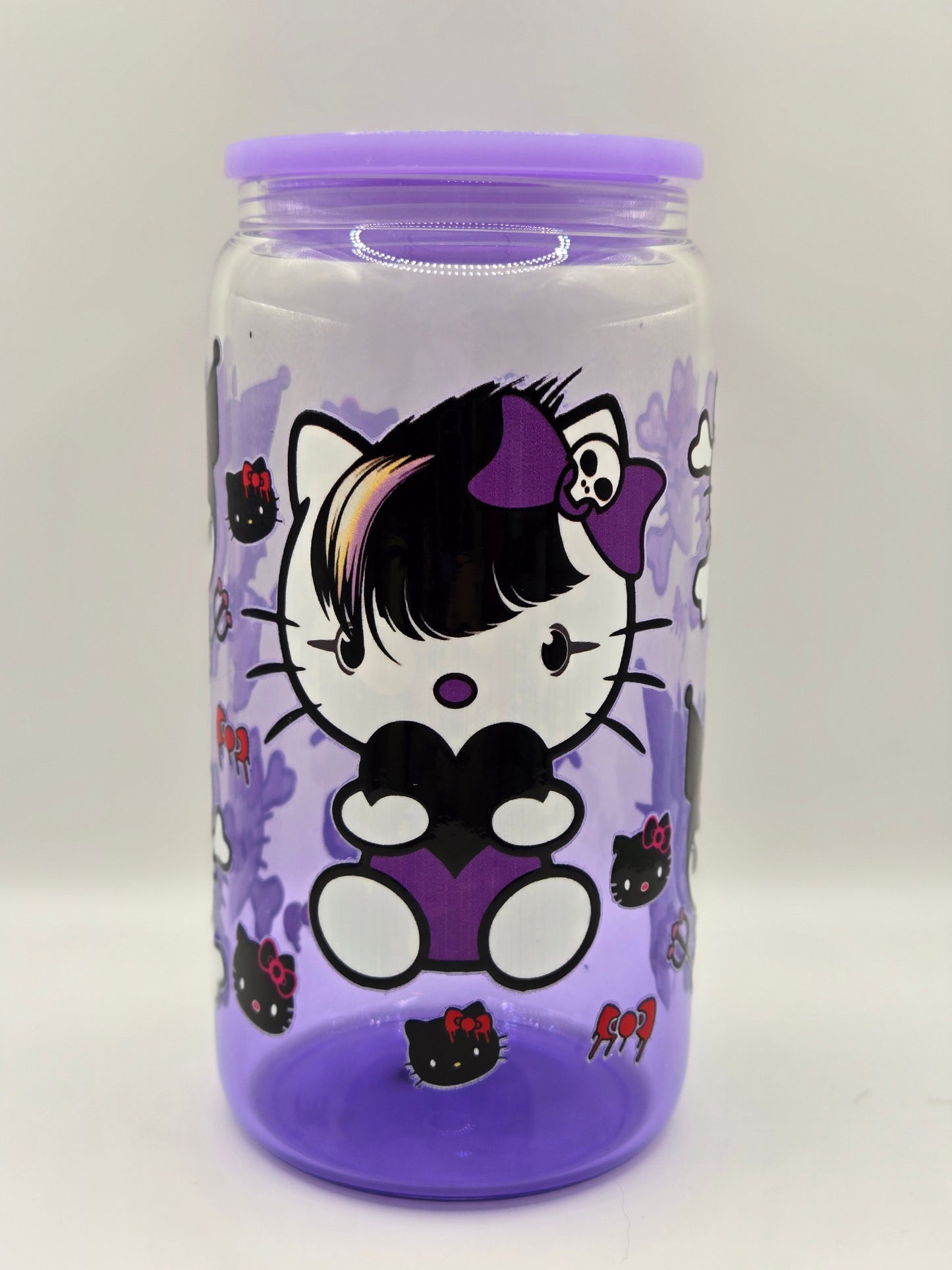 16oz Clear Purple Acrylic- HK Punk