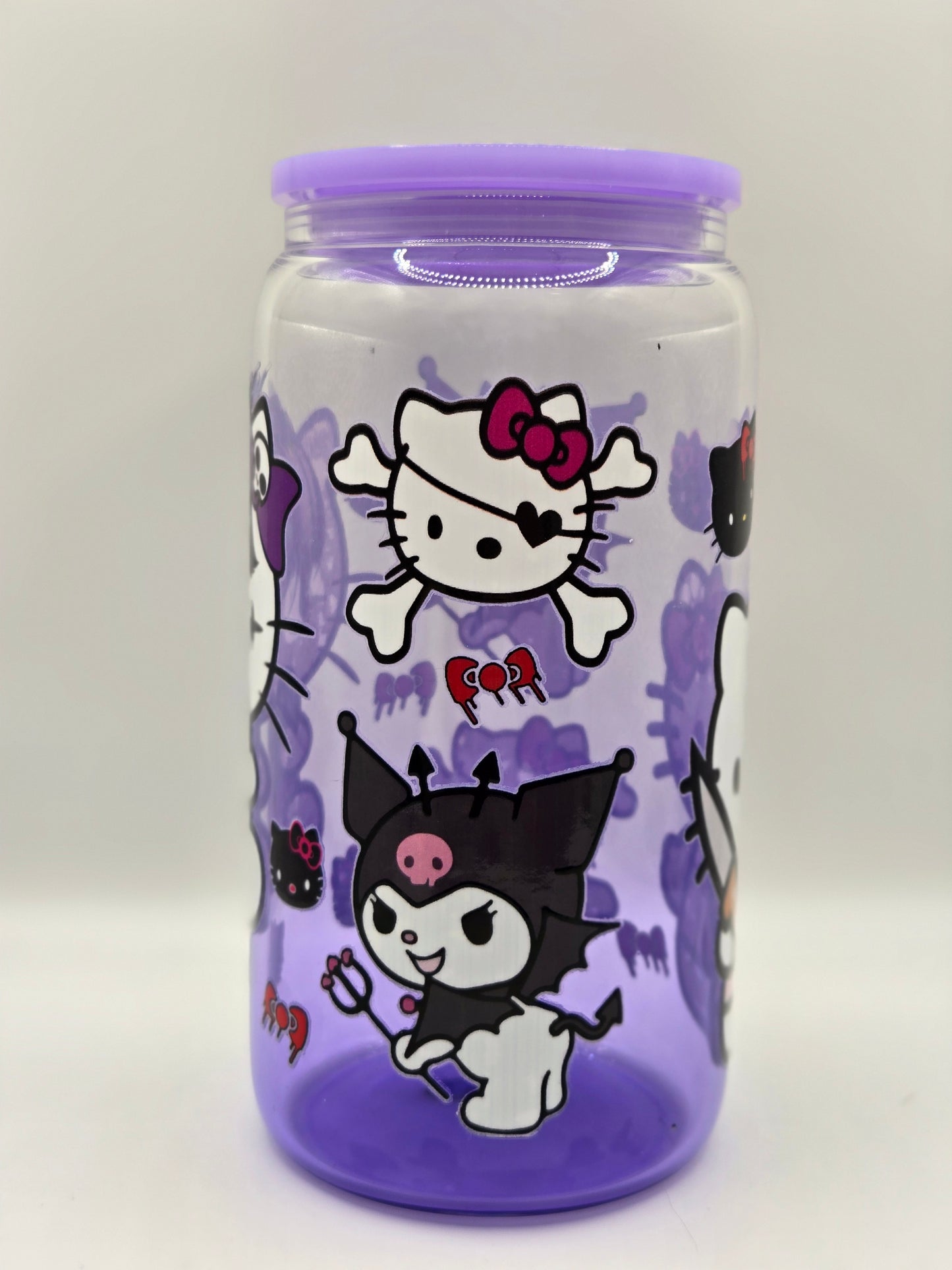 16oz Clear Purple Acrylic- HK Punk