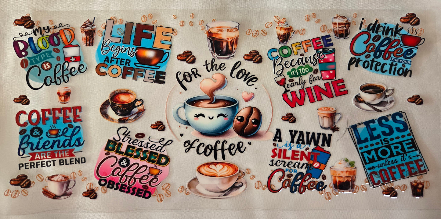 Coffee Sayings 16oz Wrap