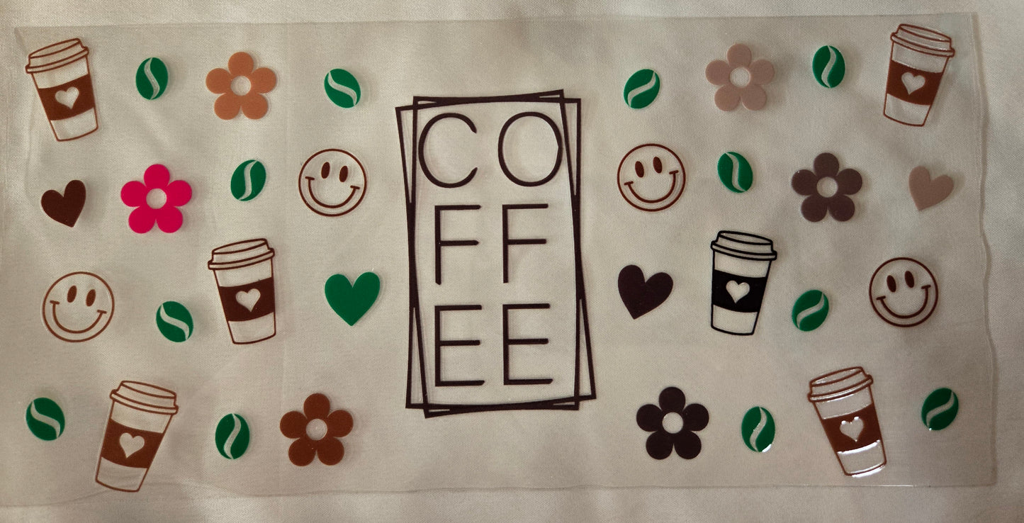 Coffee and Smiles 16oz Wrap