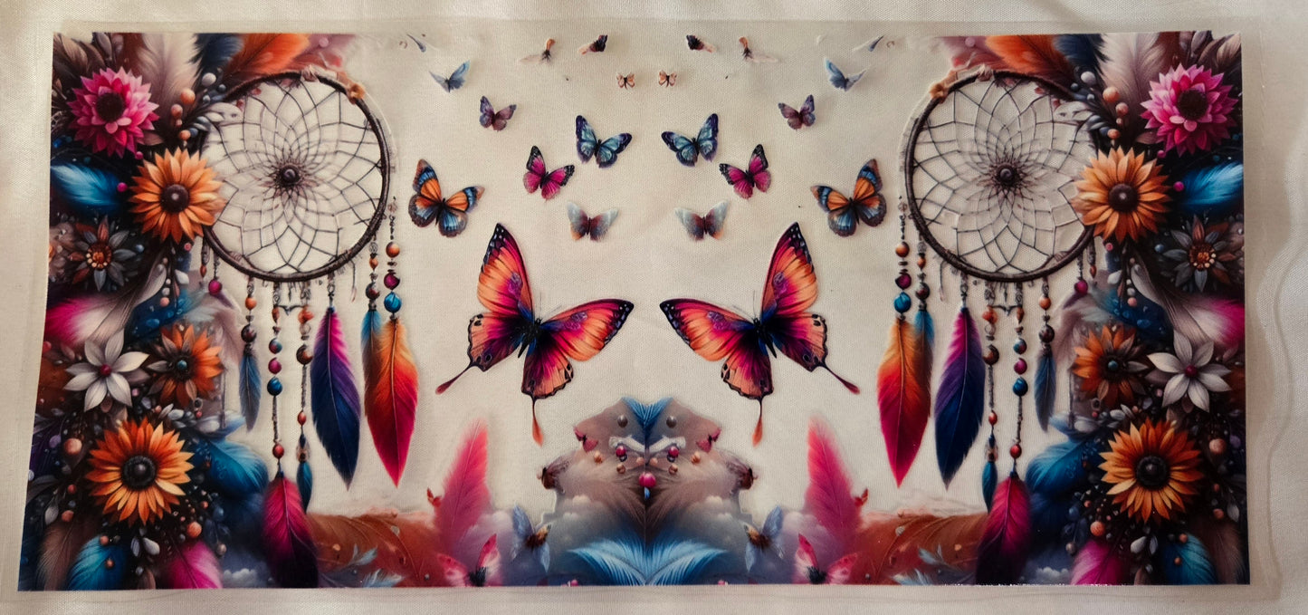 Butterflies and Dream Catcher 16oz Wrap