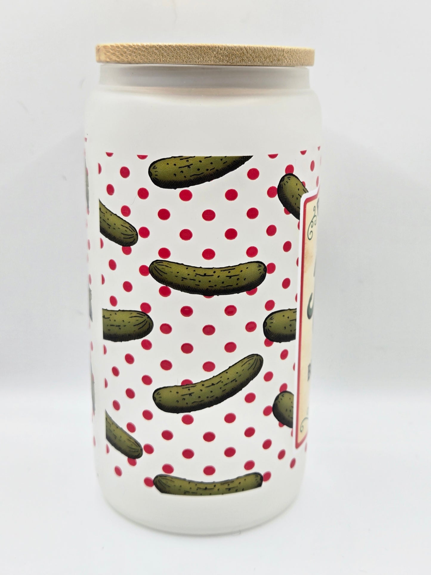16 oz Frosted Glass Paint Me Green